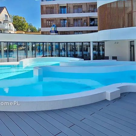 아파트 Baltic Waves B207 Z Osobna Sypialnia I Balkonem, Gratis Basen, Sauna, Gym 미엥지즈드로예